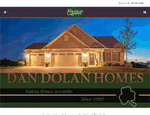 Tablet Screenshot of dandolanhomes.com